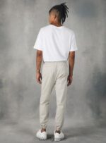 είδη ένδυσης Alcott βαμβακερό παντελόνι jogger με λάστιχο και κορδόνι ky2 kaky μεσαίο άνδρες RRJDJ4979 - Image 5