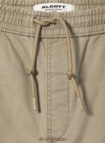 είδη ένδυσης Alcott βαμβακερό παντελόνι jogger με λάστιχο και κορδόνι ky2 kaky μεσαίο άνδρες RRJDJ4894 - Image 7