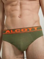 είδη ένδυσης Alcott Βαμβακερό σλιπ με λογότυπο bk1 μαύρο άνδρες RRJDJ4840 - Image 4
