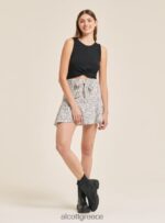 είδη ένδυσης Alcott βασικό cropped top tank με βαμβακερό κόμπο bk1 μαύρο γυναίκες RRJDJ4455 - Image 3