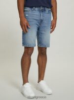 είδη ένδυσης Alcott βερμούδα τζιν slim fit d004 μεσαίο γαλάζιο άνδρες RRJDJ4999 - Image 3