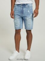 είδη ένδυσης Alcott βερμούδα τζιν slim fit d004 μεσαίο γαλάζιο άνδρες RRJDJ41117 - Image 3
