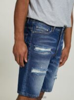 είδη ένδυσης Alcott βερμούδα τζιν slim fit d004 μεσαίο γαλάζιο άνδρες RRJDJ4636 - Image 5