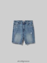 είδη ένδυσης Alcott βερμούδα τζιν slim fit d004 μεσαίο γαλάζιο άνδρες RRJDJ4999 - Image 6