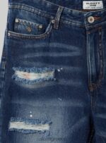 είδη ένδυσης Alcott βερμούδα τζιν slim fit d004 μεσαίο γαλάζιο άνδρες RRJDJ4636 - Image 7
