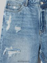 είδη ένδυσης Alcott βερμούδα τζιν slim fit d004 μεσαίο γαλάζιο άνδρες RRJDJ41117 - Image 7