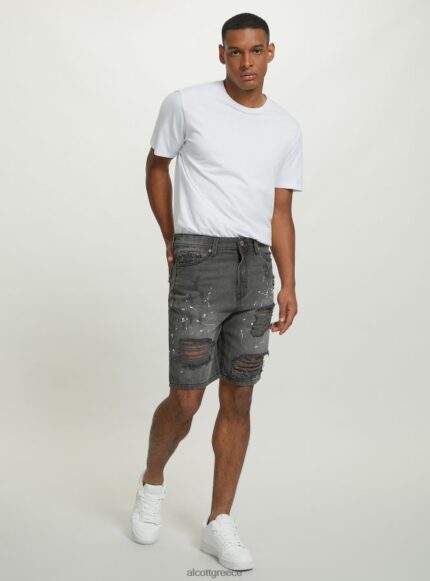 είδη ένδυσης Alcott βερμούδα τζιν slim fit d004 μεσαίο γαλάζιο άνδρες RRJDJ41162