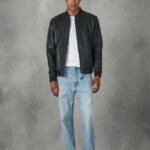 είδη ένδυσης Alcott δερμάτινο bomber jacket bk1 μαύρο άνδρες RRJDJ4749