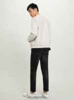 είδη ένδυσης Alcott δερμάτινο bomber jacket bk1 μαύρο άνδρες RRJDJ4918 - Image 5