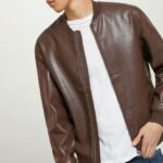 είδη ένδυσης Alcott δερμάτινο bomber jacket bk1 μαύρο άνδρες RRJDJ4787