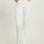 είδη ένδυσης Alcott ελαστικό παντελόνι twill flare wh1 υπόλευκο γυναίκες RRJDJ460