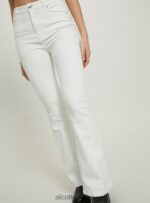 είδη ένδυσης Alcott ελαστικό παντελόνι twill flare wh1 υπόλευκο γυναίκες RRJDJ460 - Image 4