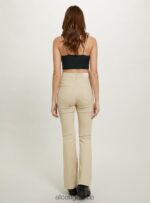είδη ένδυσης Alcott ελαστικό παντελόνι twill flare wh1 υπόλευκο γυναίκες RRJDJ4177 - Image 5