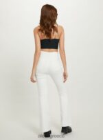 είδη ένδυσης Alcott ελαστικό παντελόνι twill flare wh1 υπόλευκο γυναίκες RRJDJ460 - Image 5
