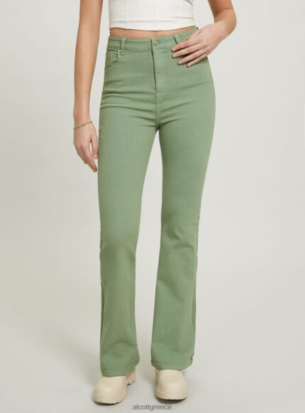 είδη ένδυσης Alcott ελαστικό παντελόνι twill flare wh1 υπόλευκο γυναίκες RRJDJ4181