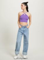 είδη ένδυσης Alcott επάνω cropped con scollo incrociato bk1 μαύρο γυναίκες RRJDJ441 - Image 3