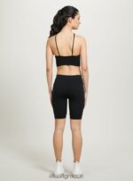 είδη ένδυσης Alcott επάνω cropped con scollo incrociato bk1 μαύρο γυναίκες RRJDJ466 - Image 5