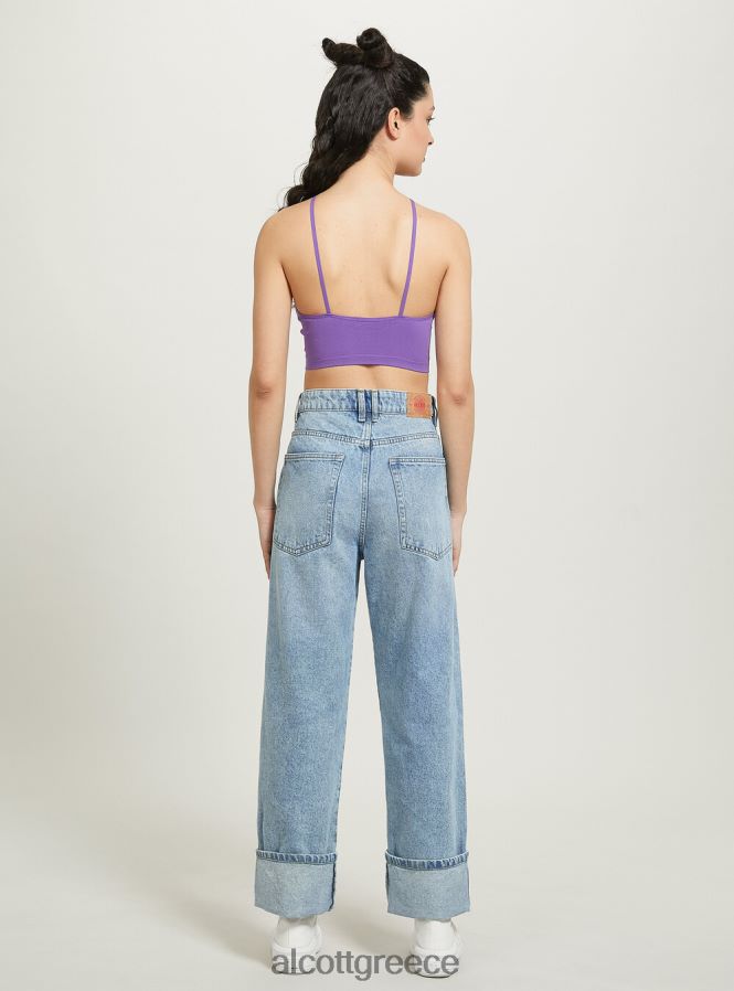 είδη ένδυσης Alcott επάνω cropped con scollo incrociato bk1 μαύρο γυναίκες RRJDJ441 - Image 5