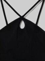 είδη ένδυσης Alcott επάνω cropped con scollo incrociato bk1 μαύρο γυναίκες RRJDJ466 - Image 7