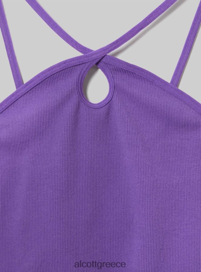 είδη ένδυσης Alcott επάνω cropped con scollo incrociato bk1 μαύρο γυναίκες RRJDJ441 - Image 7