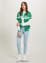 είδη ένδυσης Alcott κολεγιακό bomber jacket με στάμπα br1 καφέ σκούρο γυναίκες RRJDJ4256 - Image 2