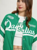είδη ένδυσης Alcott κολεγιακό bomber jacket με στάμπα br1 καφέ σκούρο γυναίκες RRJDJ4256 - Image 3