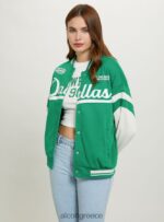 είδη ένδυσης Alcott κολεγιακό bomber jacket με στάμπα br1 καφέ σκούρο γυναίκες RRJDJ4256 - Image 4
