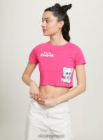 είδη ένδυσης Alcott κρεμώδες μπλουζάκι fx2 fuxia medium γυναίκες RRJDJ4341 - Image 2
