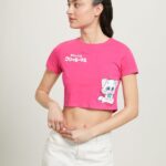 είδη ένδυσης Alcott κρεμώδες μπλουζάκι fx2 fuxia medium γυναίκες RRJDJ4341