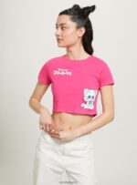 είδη ένδυσης Alcott κρεμώδες μπλουζάκι fx2 fuxia medium γυναίκες RRJDJ4341