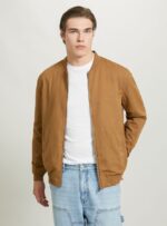 είδη ένδυσης Alcott λινό bomber jacket μπλε άνδρες RRJDJ4741