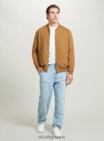 είδη ένδυσης Alcott λινό bomber jacket μπλε άνδρες RRJDJ4741 - Image 3