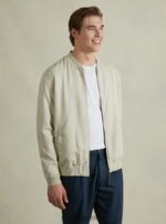 είδη ένδυσης Alcott λινό bomber jacket μπλε άνδρες RRJDJ4897 - Image 3