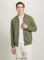 είδη ένδυσης Alcott λινό bomber jacket μπλε άνδρες RRJDJ4869 - Image 4