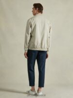 είδη ένδυσης Alcott λινό bomber jacket μπλε άνδρες RRJDJ4897 - Image 4