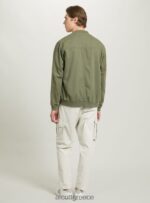 είδη ένδυσης Alcott λινό bomber jacket μπλε άνδρες RRJDJ4869 - Image 5