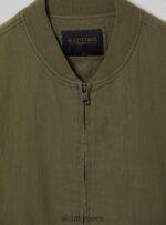 είδη ένδυσης Alcott λινό bomber jacket μπλε άνδρες RRJDJ4869 - Image 7