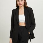 είδη ένδυσης Alcott μονόπλευρο blazer bk1 μαύρο γυναίκες RRJDJ4107