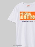 είδη ένδυσης Alcott μπλουζάκι από βαμβακερό στάμπα μεγάλου μεγέθους άσπρο άνδρες RRJDJ41050 - Image 3