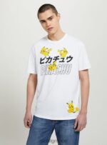 είδη ένδυσης Alcott μπλουζάκι πόκεμον wh3 λευκό άνδρες RRJDJ4643 - Image 2