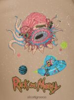 είδη ένδυσης Alcott μπλουζάκι του rick and morty bg2 μπεζ μεσαίο άνδρες RRJDJ4923 - Image 7