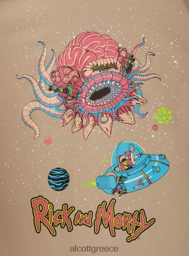 είδη ένδυσης Alcott μπλουζάκι του rick and morty bg2 μπεζ μεσαίο άνδρες RRJDJ4923 - Image 7