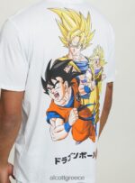 είδη ένδυσης Alcott μπλουζάκι dragon ball wh3 λευκό άνδρες RRJDJ41104 - Image 6