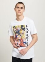 είδη ένδυσης Alcott μπλουζάκι dragon ball wh3 λευκό άνδρες RRJDJ4662