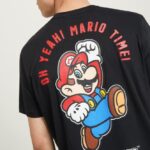 είδη ένδυσης Alcott μπλουζάκι super mario bk1 μαύρο άνδρες RRJDJ4674