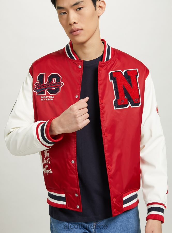 είδη ένδυσης Alcott μπουφάν varsity bomber με patch ry1 royale σκοτεινό άνδρες RRJDJ4864 - Image 2