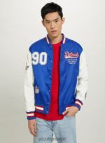 είδη ένδυσης Alcott μπουφάν varsity bomber με patch ry1 royale σκοτεινό άνδρες RRJDJ4863 - Image 2