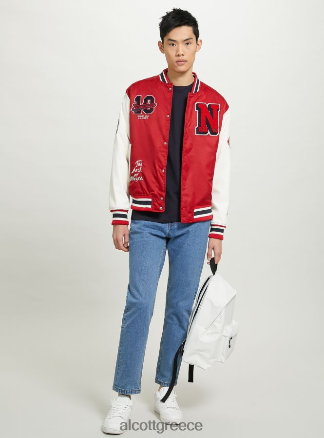 είδη ένδυσης Alcott μπουφάν varsity bomber με patch ry1 royale σκοτεινό άνδρες RRJDJ4864 - Image 3