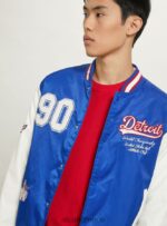 είδη ένδυσης Alcott μπουφάν varsity bomber με patch ry1 royale σκοτεινό άνδρες RRJDJ4863 - Image 4