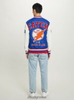είδη ένδυσης Alcott μπουφάν varsity bomber με patch ry1 royale σκοτεινό άνδρες RRJDJ4863 - Image 5